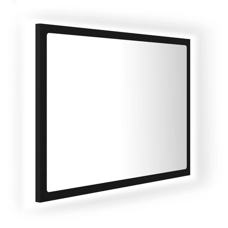 Badkamerspiegel LED 60x8,5x37 cm acryl zwart 2