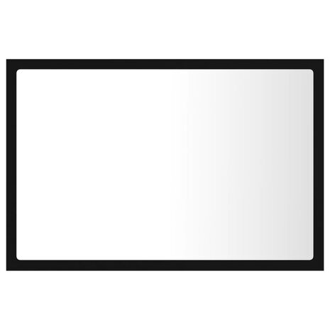 Badkamerspiegel LED 60x8,5x37 cm acryl zwart 3