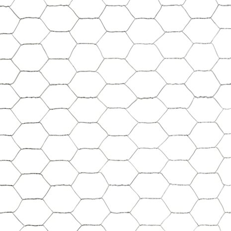 Kippengaas 25x1,2 m gegalvaniseerd staal zilverkleurig 4