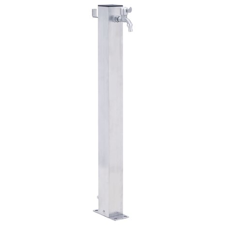Waterzuil vierkant 60 cm roestvrij staal 1