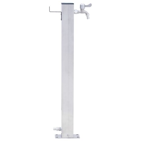 Waterzuil vierkant 60 cm roestvrij staal 3