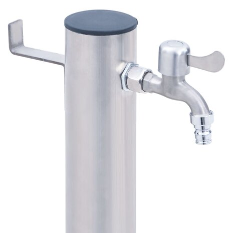 Waterzuil rond 40 cm roestvrij staal 5