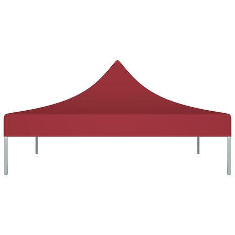 Partytentdak 270 g/m² 3x3 m bordeauxrood 3