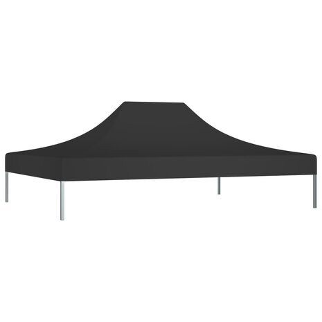 Partytentdak 270 g/m² 4,5x3 m zwart 2