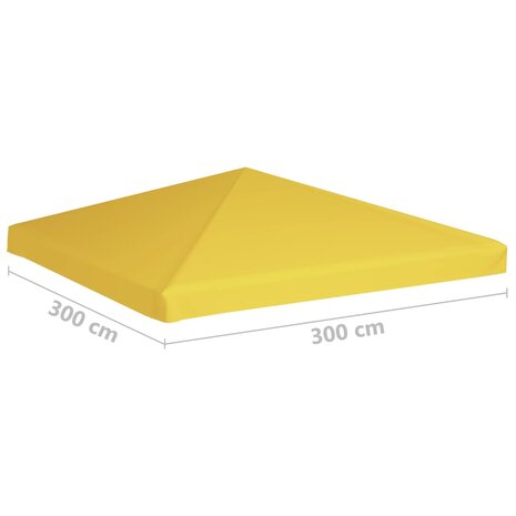 Prieeldak 270 g/m² 3x3 m geel 6