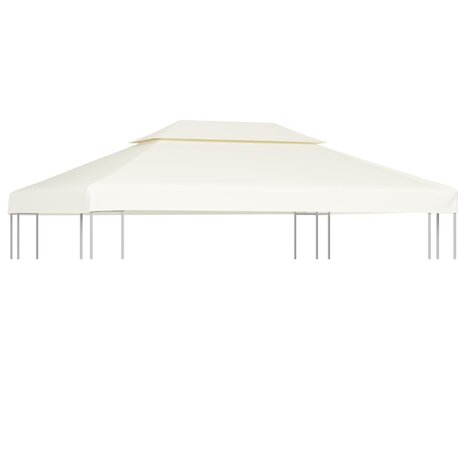 Vervangend tentdoek prieel 310 g/m² 3x4 m crèmewit 1