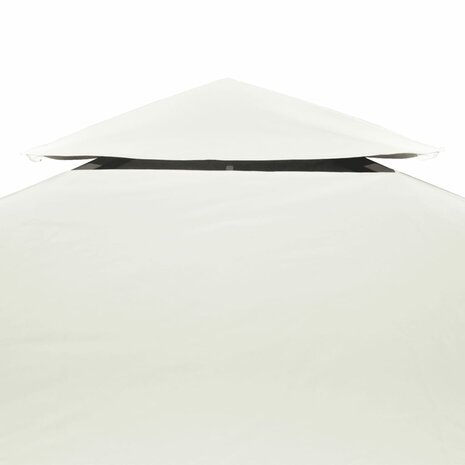 Vervangend tentdoek prieel 310 g/m² 3x4 m crèmewit 3
