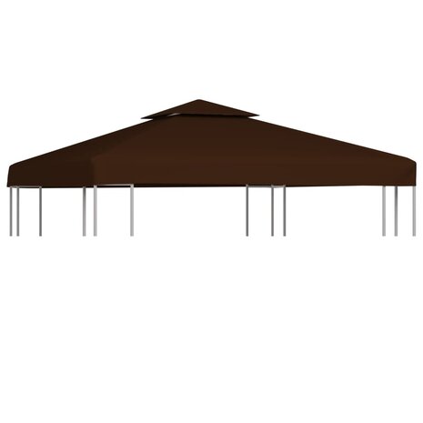 Prieeldak 2-laags 310 g/m² 3x3 m bruin 1