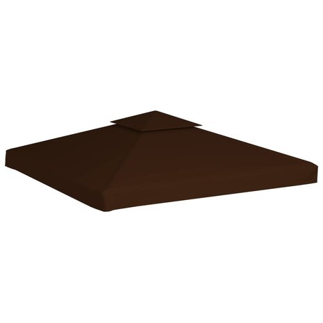 Prieeldak 2-laags 310 g/m² 3x3 m bruin 2