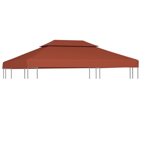 Prieeldak 2-laags 310 g/m² 4x3 m terracottakleurig 1