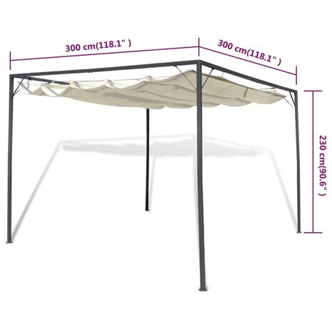Tuinpaviljoen met inschuifbaar dak 7