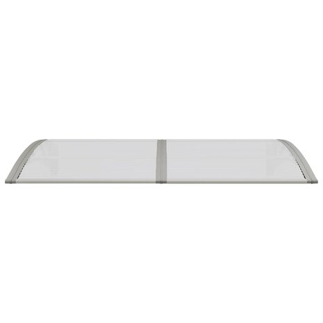Deurluifel 150x75 cm polycarbonaat grijs 3