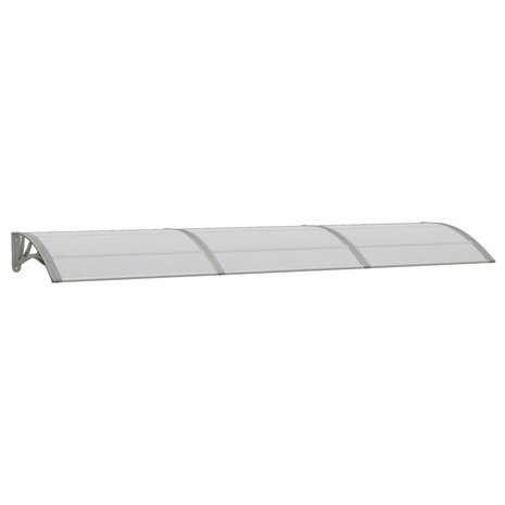 Deurluifel 300x75 cm polycarbonaat grijs 2