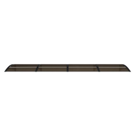 Deurluifel 350x75 cm polycarbonaat zwart 3