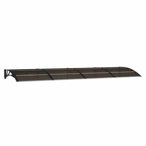 Deurluifel 300x100 cm polycarbonaat zwart 2