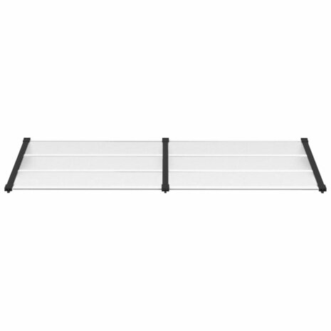 Deurluifel 239x90 cm polycarbonaat zwart en transparant 3