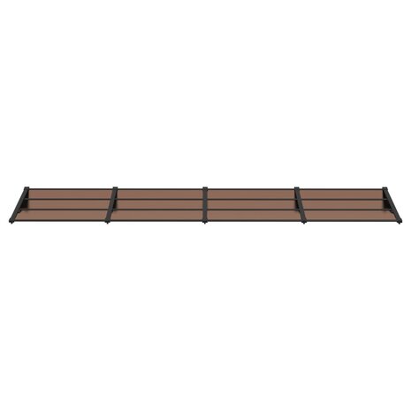 Deurluifel 396x90 cm polycarbonaat zwart 3