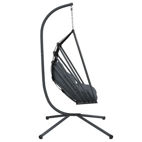 Hangstoel met standaard staal antracietkleurig 5
