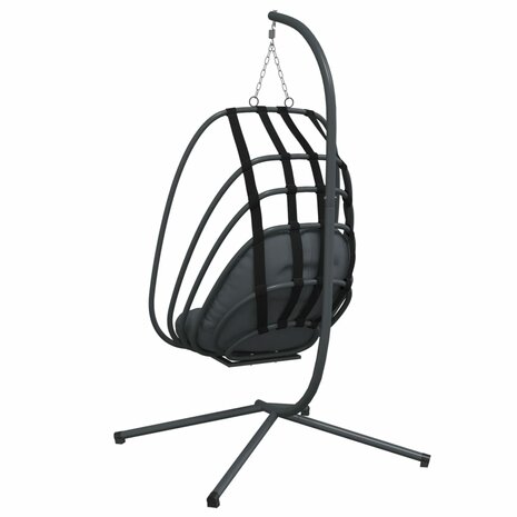Hangstoel met standaard staal antracietkleurig 6