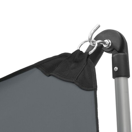 Hangmat met inklapbare standaard grijs 6