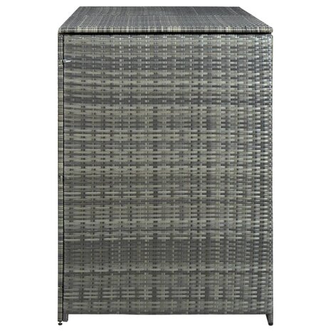 Containerberging dubbel 148x77x111 cm poly rattan antraciet   4