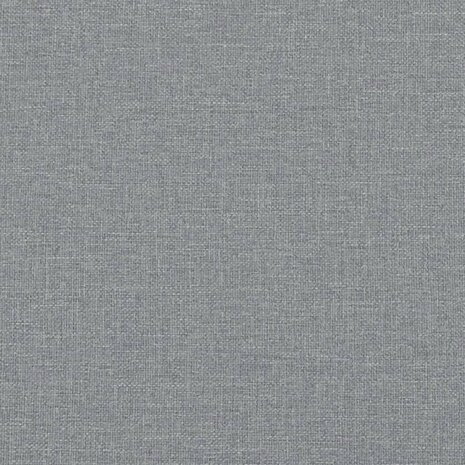 Driezitsbank met sierkussens 180 cm stof lichtgrijs 7