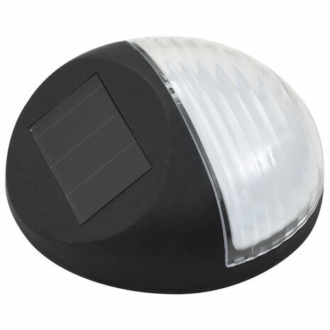 LED-wandlampen solar rond zwart 12 st 3