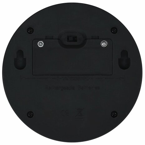 LED-wandlampen solar rond zwart 12 st 8