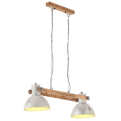 Hanglamp industrieel 25 W E27 109 cm zilverkleurig 1