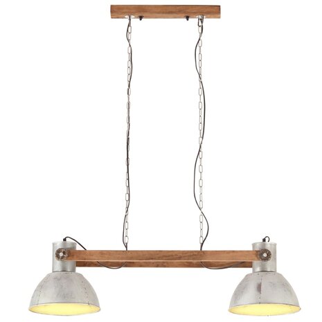 Hanglamp industrieel 25 W E27 109 cm zilverkleurig 2