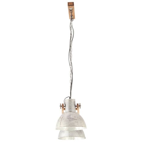 Hanglamp industrieel 25 W E27 109 cm zilverkleurig 4