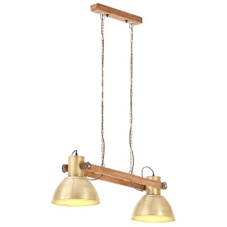 Hanglamp industrieel 25 W E27 109 cm messingkleurig 1