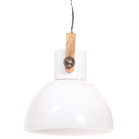 Hanglamp industrieel rond 25 W E27 40 cm wit 4