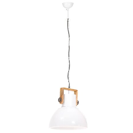 Hanglamp industrieel rond 25 W E27 40 cm wit 5