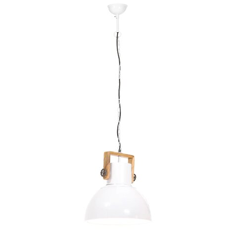 Hanglamp industrieel rond 25 W E27 40 cm wit 6