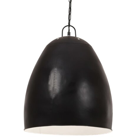 Hanglamp industrieel rond 25 W E27 42 cm zwart 1
