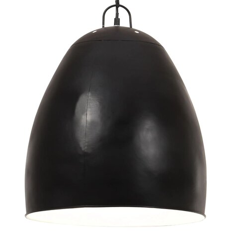 Hanglamp industrieel rond 25 W E27 42 cm zwart 2