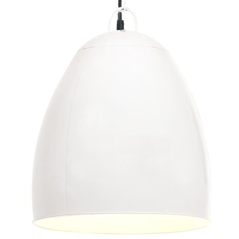 Hanglamp industrieel rond 25 W E27 42 cm wit 1