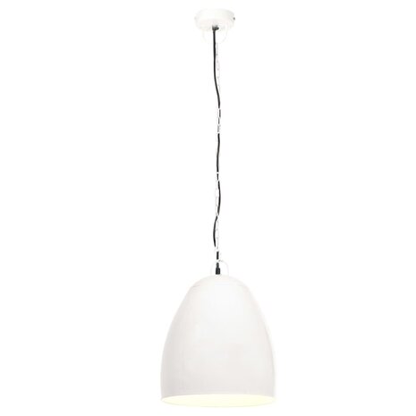 Hanglamp industrieel rond 25 W E27 42 cm wit 4