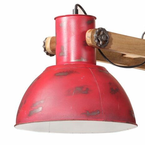 Hanglamp 25 W E27 85x28x109 cm verweerd rood 4