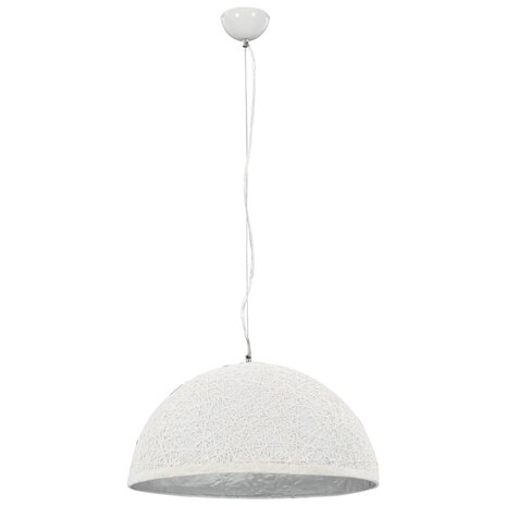 Hanglamp E27 Ø50 cm wit en zilver 3