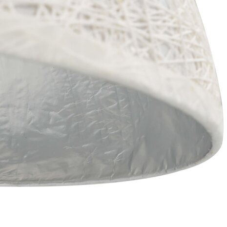 Hanglamp E27 Ø50 cm wit en zilver 7