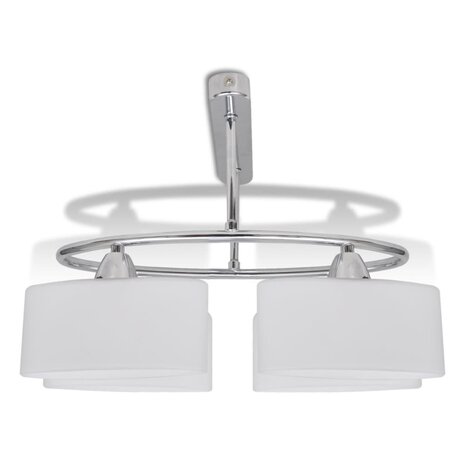 Plafondlamp met ellips glazen kapjes (4 x E14) 3