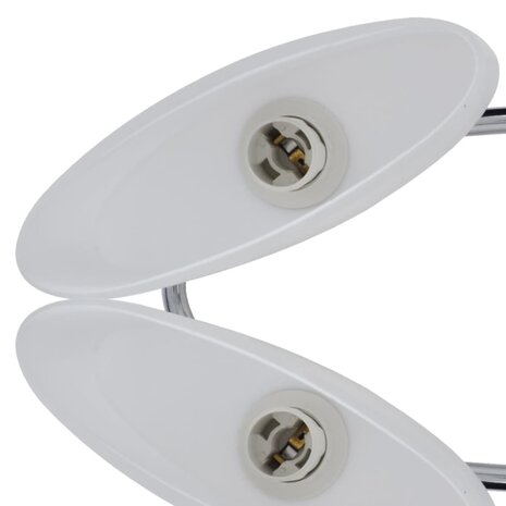 Plafondlamp met ellips glazen kapjes (4 x E14) 4