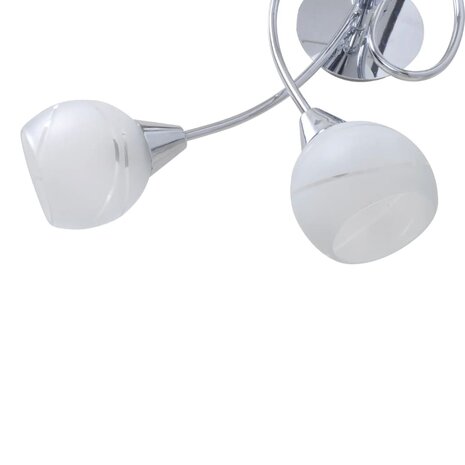 Plafondlamp met glazen behuizing voor lampen 3