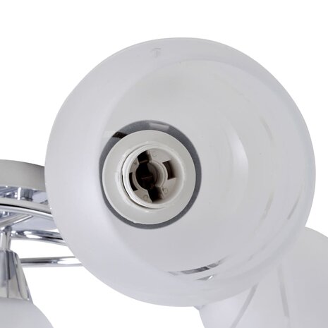 Plafondlamp met glazen behuizing voor lampen 4