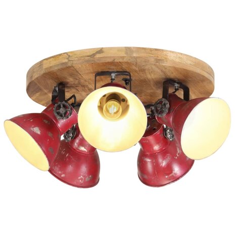 Plafondlamp 25 W E27 50x50x25 cm verweerd rood 1