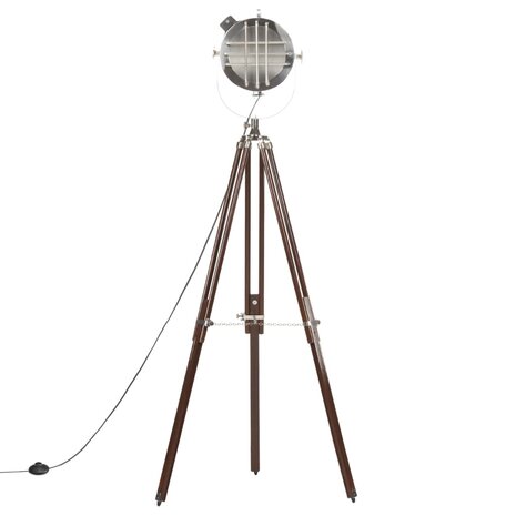 Vloerlamp driepoot 180 cm massief mangohout     5