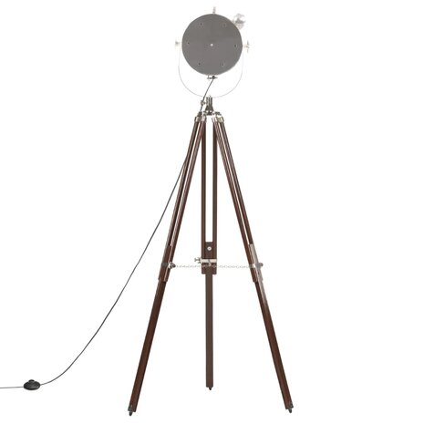 Vloerlamp driepoot 180 cm massief mangohout     6