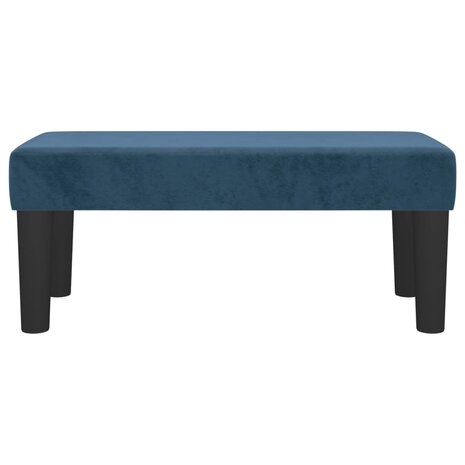 Bankje 70x30x30 cm fluweel donkerblauw 3